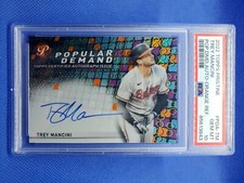 2022 Topps Pristine TREY MANCINI PSA 10 ORANGE Autograph card #/25 ORIOLES auto