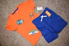 j2 NWT Size 4T or 5T GYMBOREE Backyard Explorer BUGS Shirt  Shorts Outfit