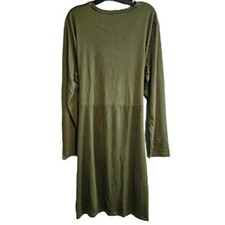 3XL Shein Curve Green Long sleeve mini dress with back cut out