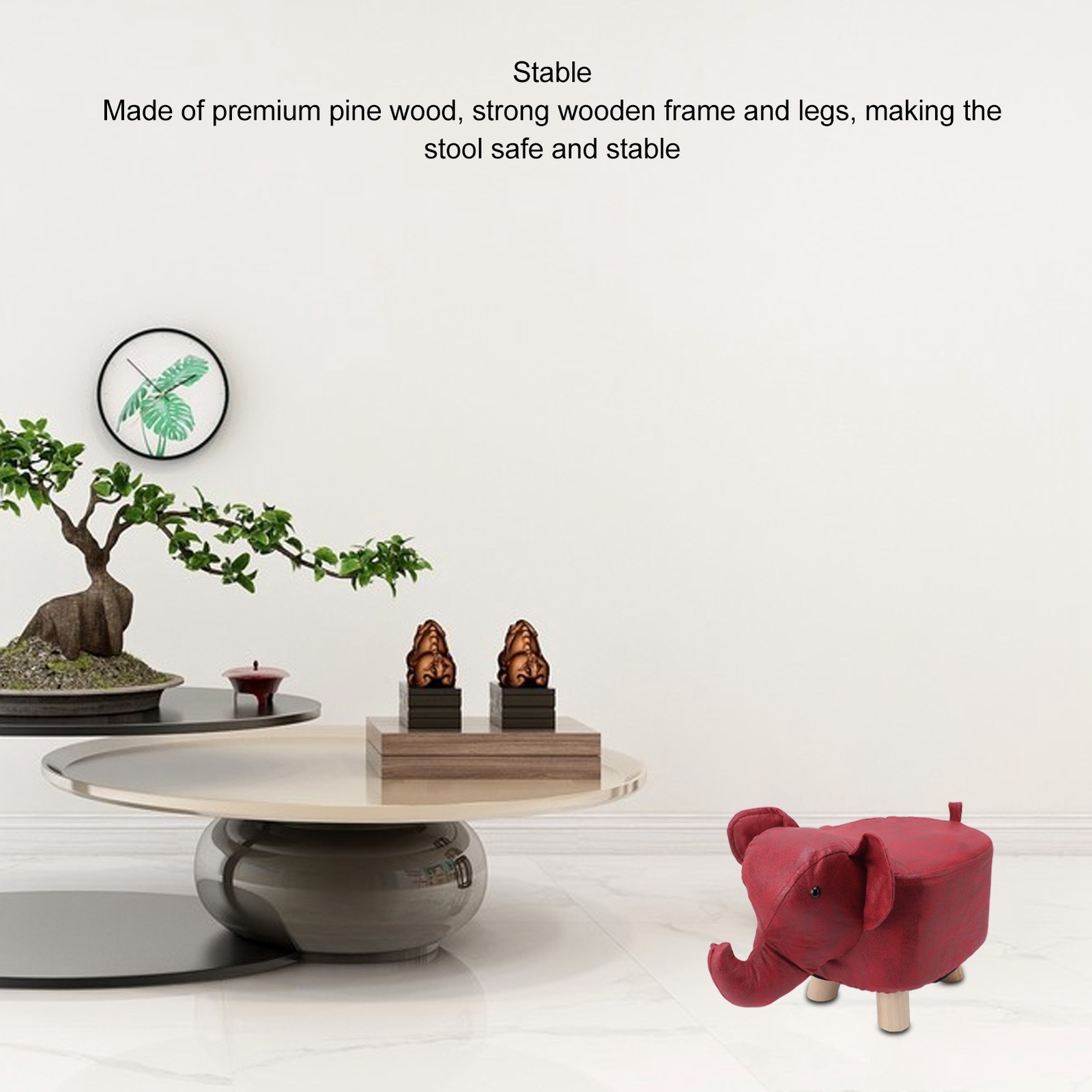 Animal Footstools Elephant Shaped Slip Resistant Comfortable Stable