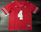Jeremiah Smith #4 Ohio State Buckeyes Stitched Jersey Red Size Medium