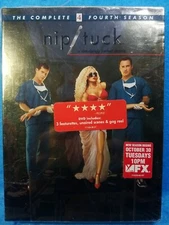 Nip/Tuck - The Complete Fourth Season (DVD, 2007, 5-Disc Set) New Factory Sealed