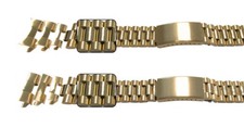 Cinturino di ricambio per orologio oro per Rolex President curvo o dritto