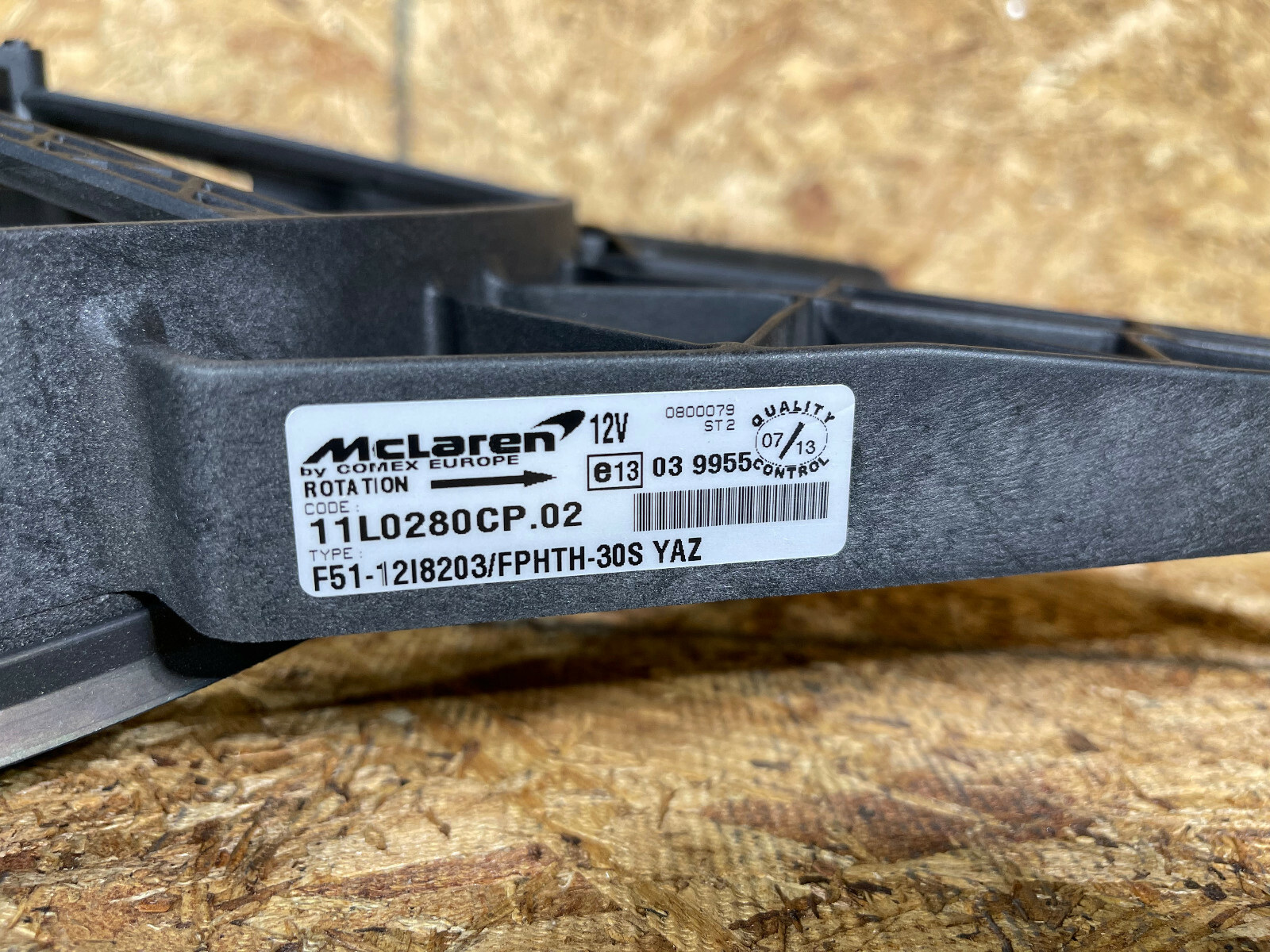 McLaren 650S MP4-12C  Engine Radiator Cooling Fan Motor OEM 11L0280CP
