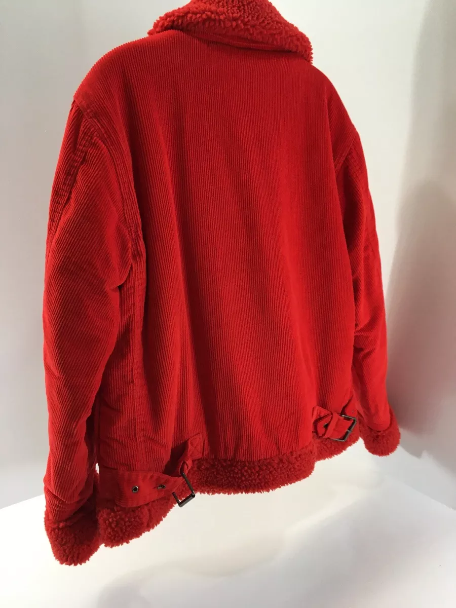 Red corduroy deals jacket topshop