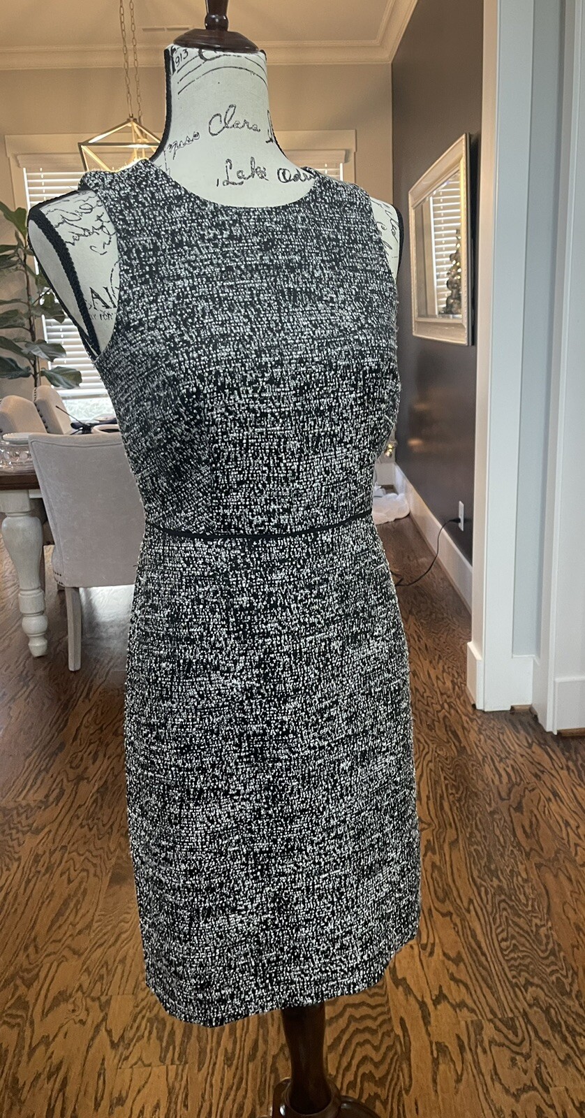 J Crew Mercantile Women's Size Black/White Tweed Jumper