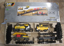 CAT Caterpillar Construction Express Toy Train Set Battery Powered Motorized