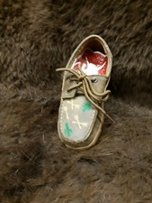 Twisted X Kids boat shoe with cacti and arrows
