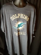 Miami Dolphins NFL Men's NFL Team Apparel Big & Tall Shirt XLT up to 6X