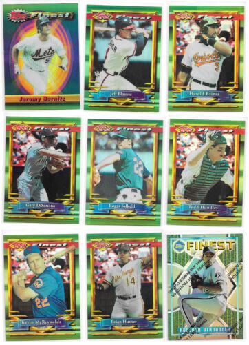 Topps Finest Baseball Refractor Parallel Inserts - Various Years - You Pick - Foto 1 di 57