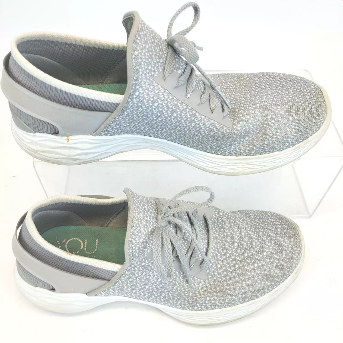 You Inspire Womens Shoes 14950 Inspire Slip Sneaker Grey Size 6.5.