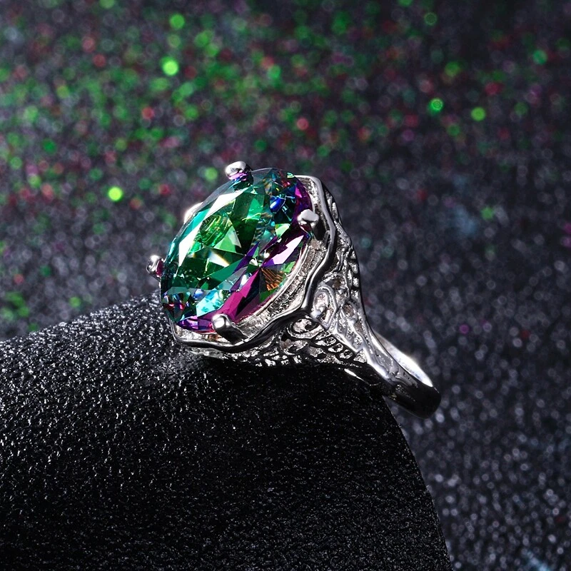 Rainbow fire ring sale