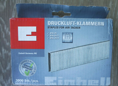Einhell Klammern für DTA 25/2 Druckluft-Tacker 5,7 x 25 mm  / 3000 Stück 