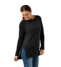 SmartWool Women's Charcoal Heather Ripple Creek Tunic Sweater Size XS NEW