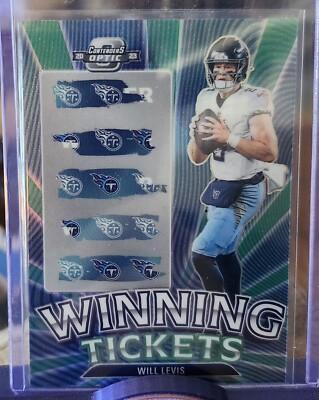 2023 Panini Contenders Optic Will Levis Winning Tickets Prizm Tennessee Titans