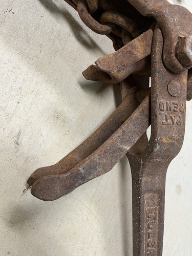 J. E. Shaffer Tulsa Okla Heavy Duty 1/2" Chain Come Along with 3' Chain - Picture 14 of 19