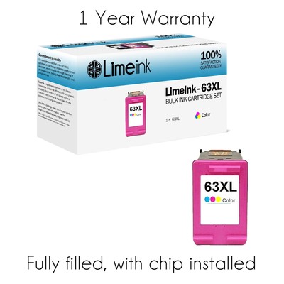 1-4PACK Ink Cartridges for HP 63XL HP Deskjet 1110 1111 2132 3630 3632 3634 3636