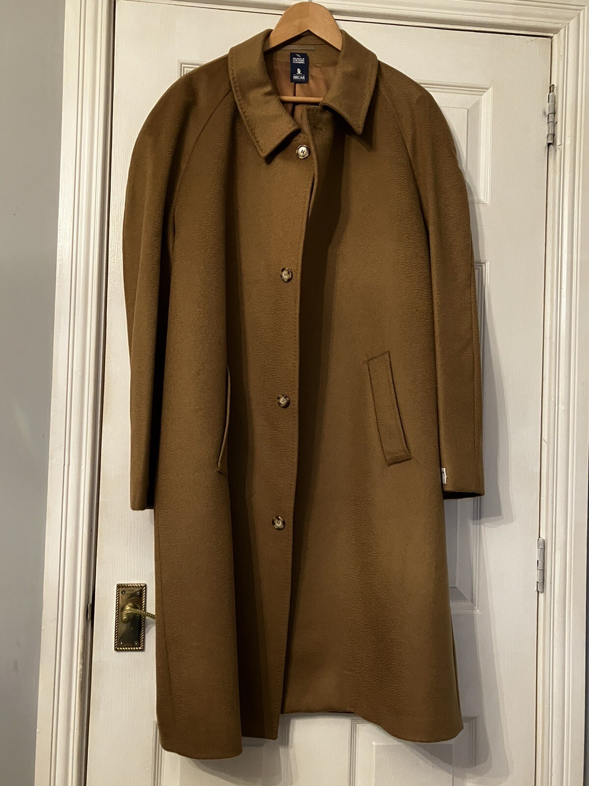 Johnstons of Elgin Camel/Brown Coloured 100 Cashmere Men's Xl Classic
