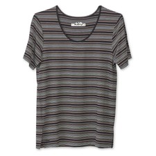 Kavu Casual Fit Short Sleeve T-shirt, Scoop Neckline, Night Stripe Bala