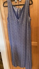 Vtg Gap Dress Blue Floral Sleeveless XL , Lined