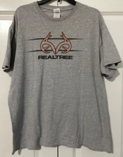 DELTA APPAREL GRAY REALTREE T-SHIRT - SIZE XL - M066