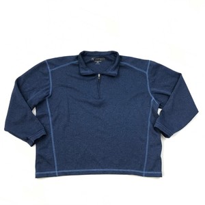 Pebble Beach Cuarto de Cremallera Suéter Polo para hombre De Medio M Azul  Mangas Largas Suelta Fit | eBay