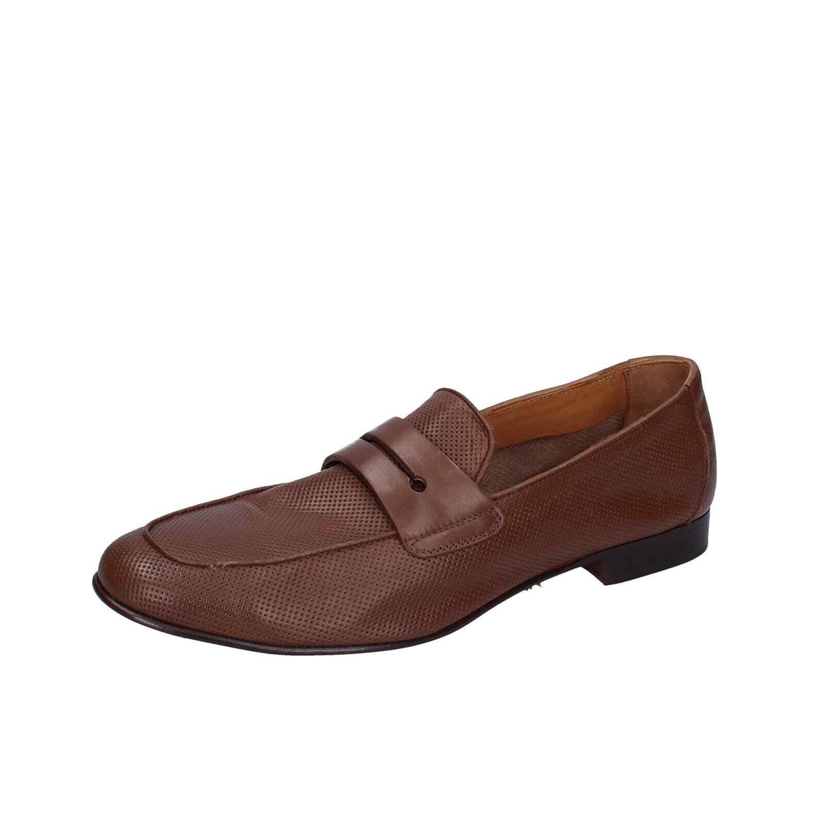 Men's shoes POLLINI 8 (EU 41) loafers brown leather EY39-41 Men's shoes POLLINI 8 (EU 41) loafers brown leather EY39-41
