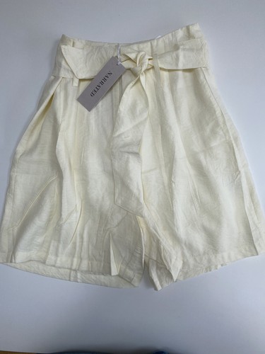 Urban Outfitters Narrated Tie Waist Shorts. White/Cream. XS. RRP £30 - Picture 3 of 6