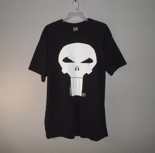 Vintage Punisher Marvel Comics Skull Single Stitch Black Shirt Adult XL