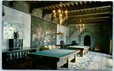 Postcard Hearst San Simeon State Historical Monument Billiard Rm. La Casa Grande