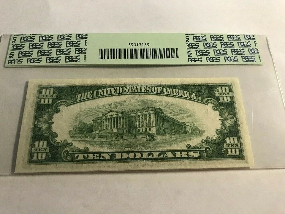 FR 2011-A 1950A $10 Federal Reserve Note Boston, MA Massacusetts PCGS 63 PPQ - Image 4 of 4