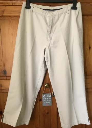 Spencer Beige M\u0026S COTTON Capri Pants 
