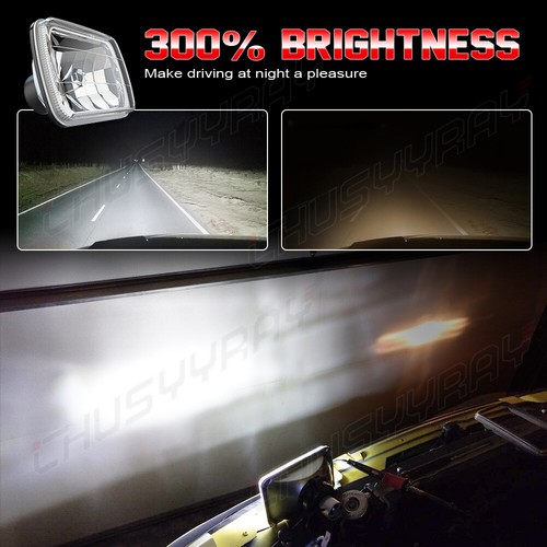 Pair 5x7" 7x6" LED Headlights Hi/Lo DRL For Toyota Pickup 82-95 Tacoma 1995-1997 - Bild 4 von 17