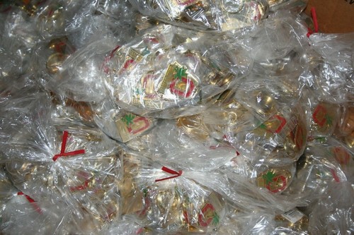 601R1 Vintage 1980's OSU Ohio State Buckeyes Brass Keychain Key Chain 10 COUNT - Picture 4 of 4