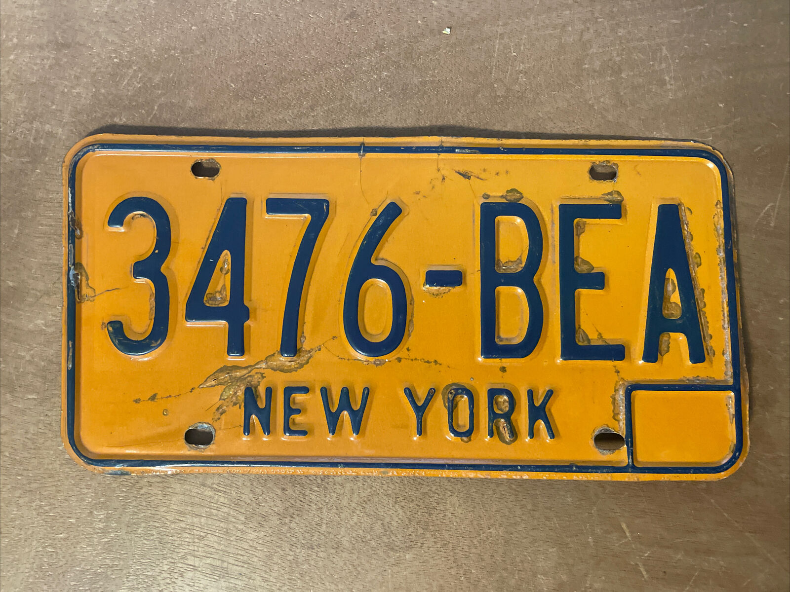 Odio fractura Exceder 1980 New York License Plate # 3476- BEA | eBay