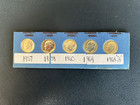 5 AU, SILVER  ROOSEVELT DIMES , 1957, 1959 CAMEO, 1960 ,1964, 1964D — photo 2