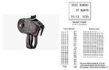MONARCH 1158-02 LABEL GUN "ALPHA/NUMERIC" 3-Line Authorized Monarch Dealer 