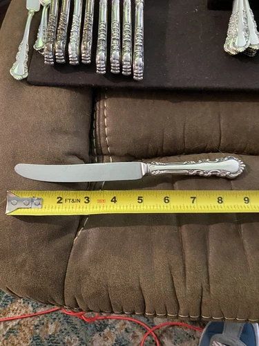 Georgian Rose by Reed & Barton Sterling Silver Dinner Knife Modern Wide 9 3/8"