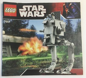 LEGO Star Wars 4/5/6 Imperial AT-ST Pilot Minifig + AT-ST Instruction 7657 lot 3