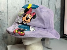Disney Minnie Mouse Balloon Bucket Hat Lavender Kids One Size Sequins Balloon Ca
