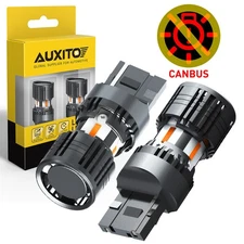 2X 3157 3156 3356 3456 LED Turn Signal Light Bulbs DRL 4157 3457A White & Amber