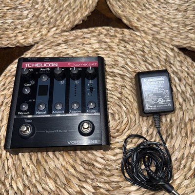 TC Helicon Voicetone Correct Correction Vocal Effect Pedal + Power Supply
