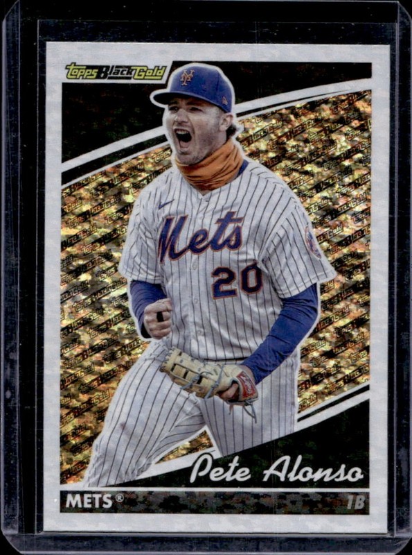2022 Topps Update Pete Alonso Black Gold #BG-16 Mets