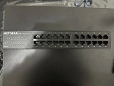 NETGEAR GS324 24-Port Gigabit Ethernet Unmanaged Switch - Broken - As Is