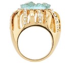 QVC Kara Ross Goldtone Simulated Drusy & Crystal Ring Size 7 — photo 9