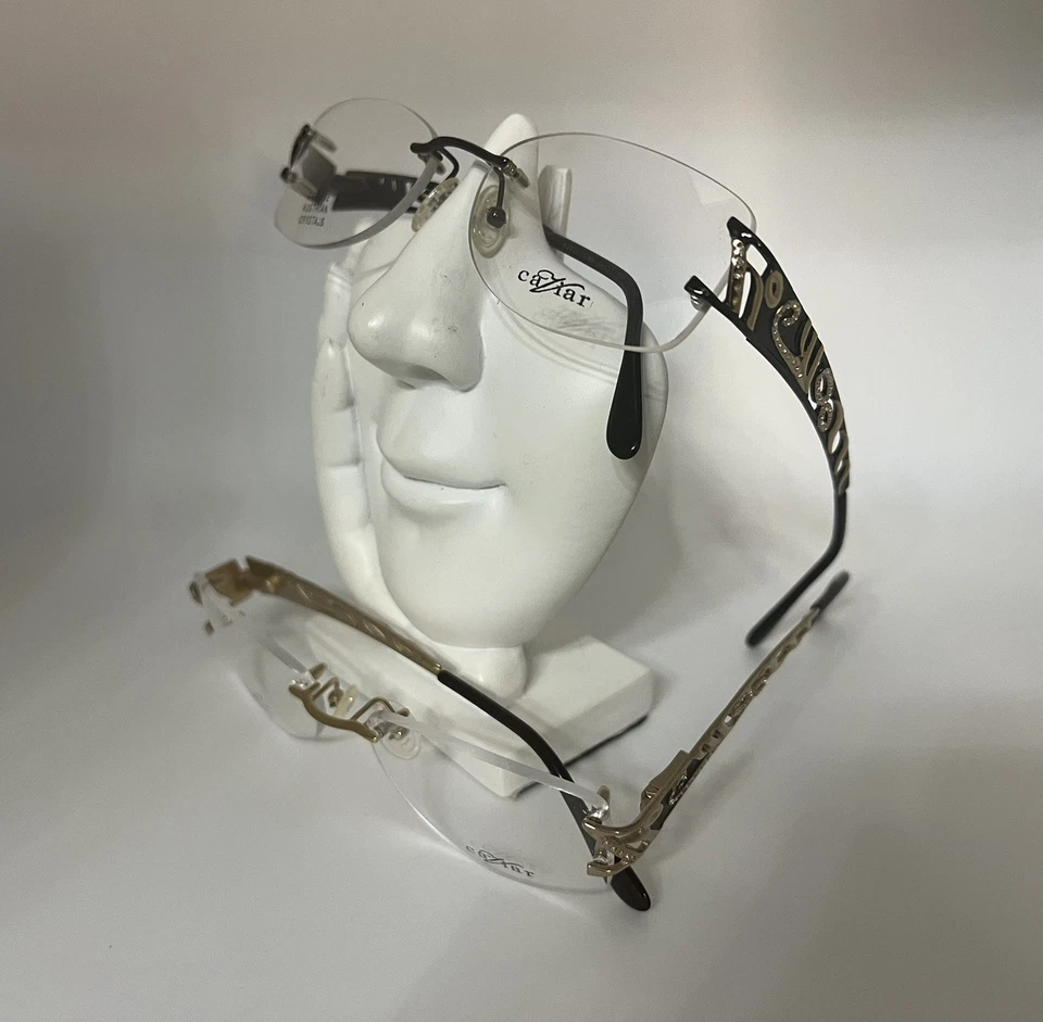 Monturas ópticas auténticas para gafas de CAVIAR M2315 S54-17-135 Italia Foto 2 de 4