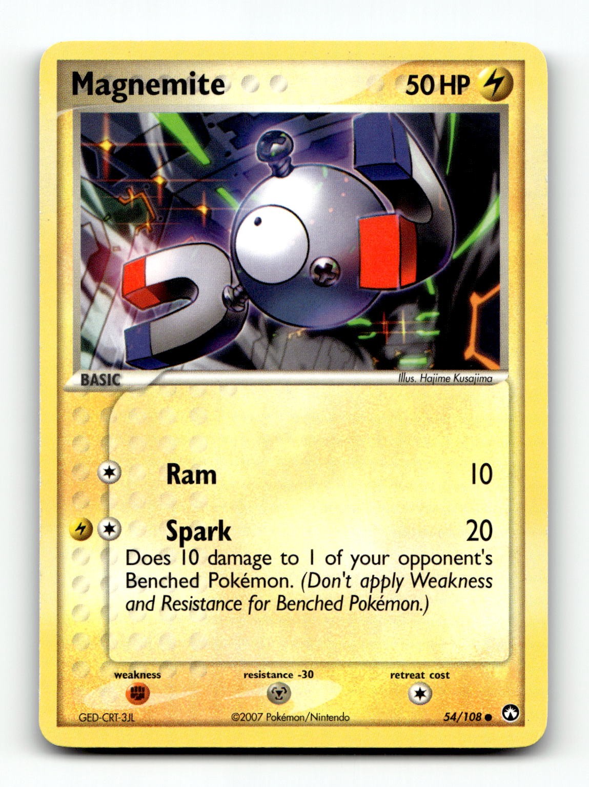 Magnemite 54/108 Common Power Keepers Pokemon Moderately Played