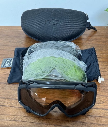 OAKLEY SI Ballistic Assault Goggles With Hard Case + 3 Extra Lenses + Cloth