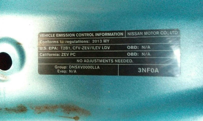 Capó Nissan Leaf 13-17  Foto 3 de 4