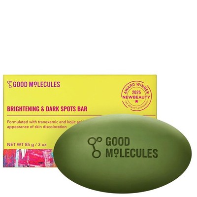 Good Molecules Brightening & Dark Spots Bar - Soap Free Face and Body Bar - Tran